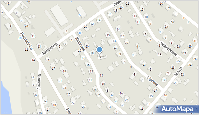 Ostroróg, Klonowa, 16, mapa Ostroróg