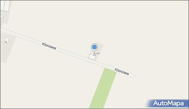 Pięczkowo, Klonowa, 21, mapa Pięczkowo