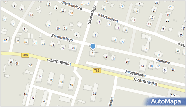 Piekoszów, Klonowa, 2, mapa Piekoszów