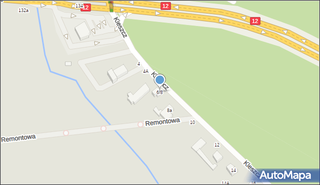 Piotrków Trybunalski, Kleszcz, 6/8, mapa Piotrków Trybunalski