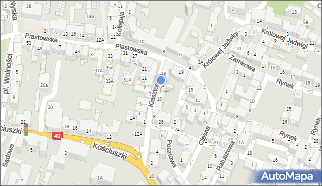 Prudnik, Klasztorna, 12, mapa Prudnik