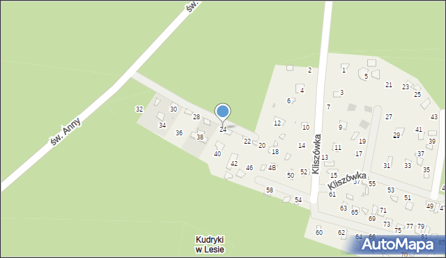 Radawa, Kliszówka, 24, mapa Radawa