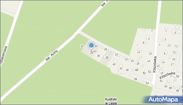 Radawa, Kliszówka, 34, mapa Radawa