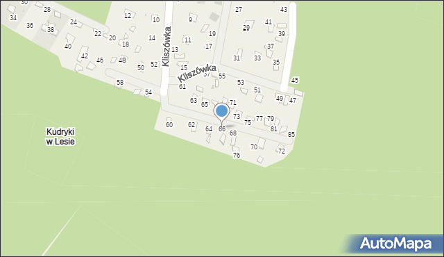 Radawa, Kliszówka, 66, mapa Radawa