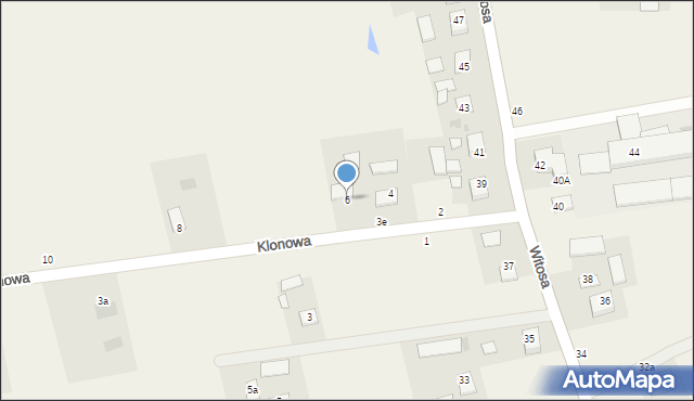 Radgoszcz, Klonowa, 6, mapa Radgoszcz