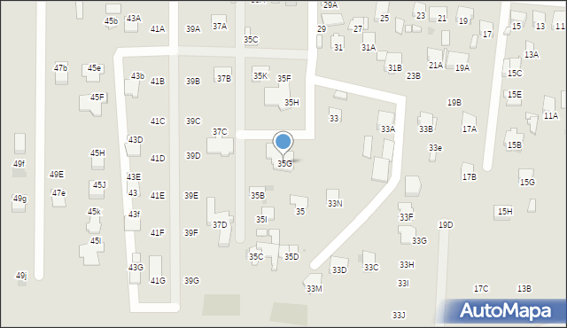 Radom, Klwatecka, 35G, mapa Radomia