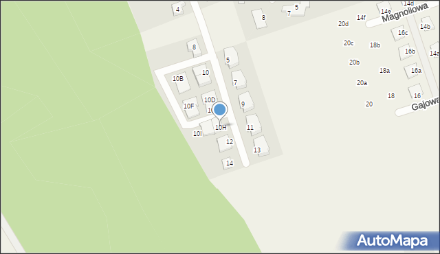 Rokietnica, Klonowa, 10H, mapa Rokietnica