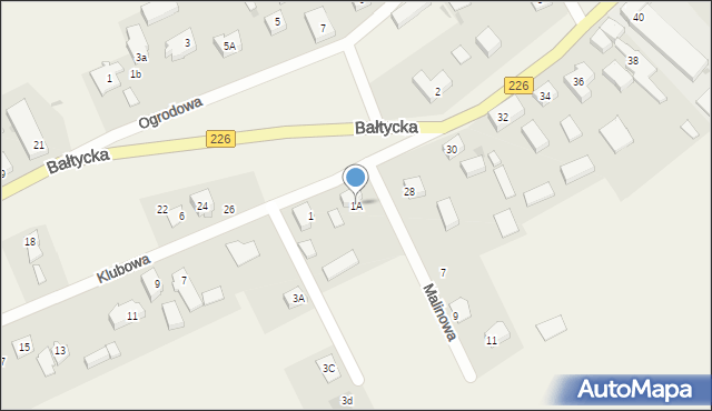 Rokitnica, Klubowa, 1A, mapa Rokitnica