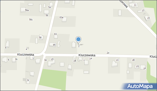 Ryczówek, Kluczewska, 2, mapa Ryczówek