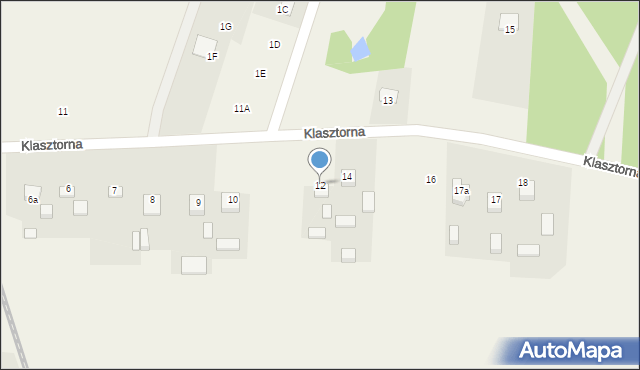 Rytwiany, Klasztorna, 12, mapa Rytwiany