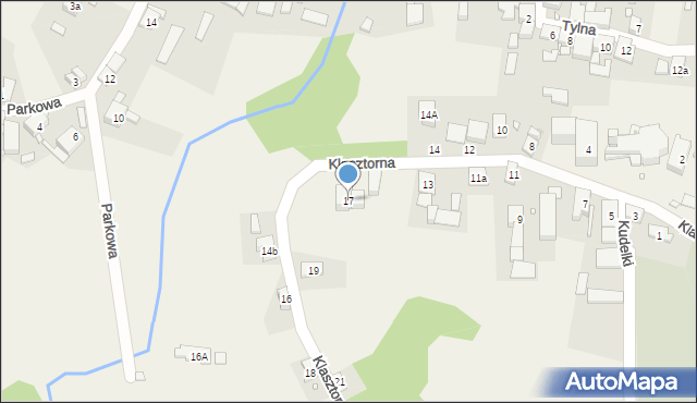 Ścinawa Mała, Klasztorna, 17, mapa Ścinawa Mała