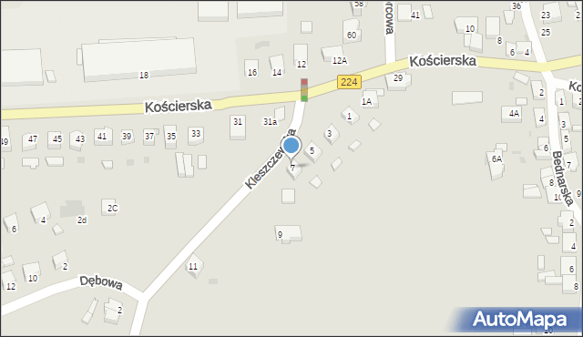 Skarszewy, Kleszczewska, 7, mapa Skarszewy