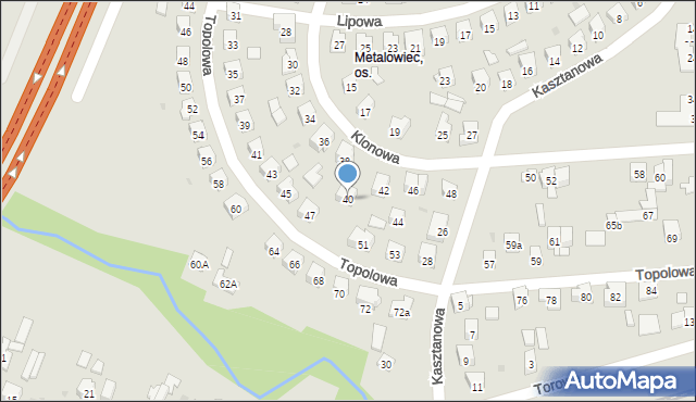 Skarżysko-Kamienna, Klonowa, 40, mapa Skarżysko-Kamienna