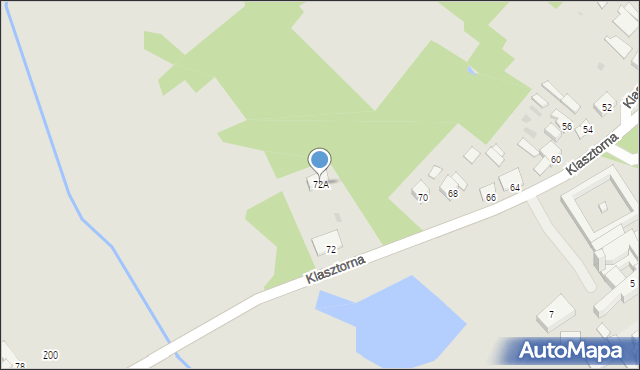 Skępe, Klasztorna, 72A, mapa Skępe