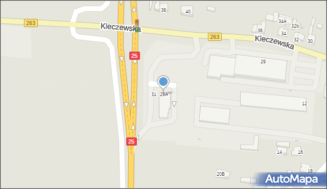 Ślesin, Kleczewska, 29A, mapa Ślesin