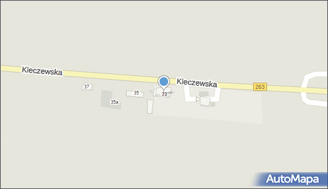 Ślesin, Kleczewska, 33, mapa Ślesin