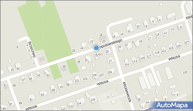 Sokółka, Kłopotowskiego Józefa, kpt., 31, mapa Sokółka