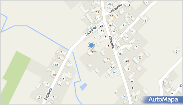 Stare Siołkowice, Klapacz, 19, mapa Stare Siołkowice