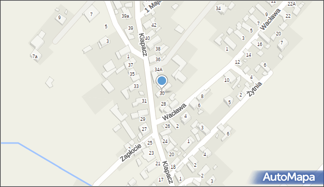 Stare Siołkowice, Klapacz, 30, mapa Stare Siołkowice