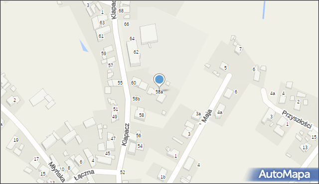 Stare Siołkowice, Klapacz, 58a, mapa Stare Siołkowice