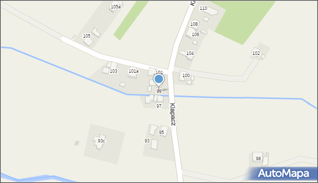 Stare Siołkowice, Klapacz, 99, mapa Stare Siołkowice