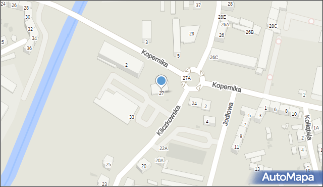 Świdnica, Kliczkowska, 27, mapa Świdnicy