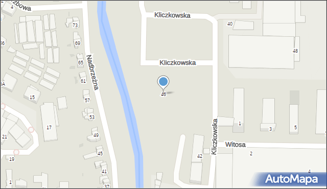 Świdnica, Kliczkowska, 46, mapa Świdnicy