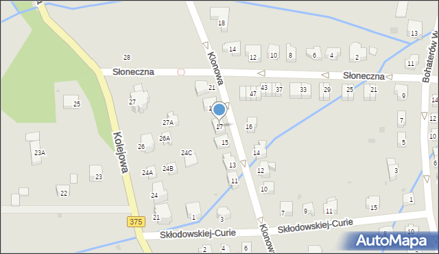 Szczawno-Zdrój, Klonowa, 17, mapa Szczawno-Zdrój