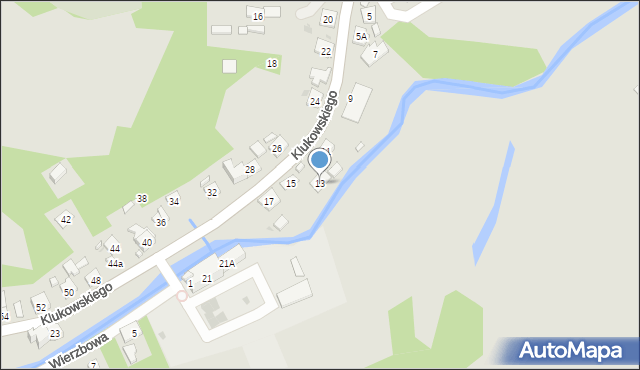 Szczebrzeszyn, Klukowskiego Zygmunta, dr., 13, mapa Szczebrzeszyn