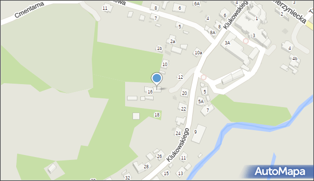 Szczebrzeszyn, Klukowskiego Zygmunta, dr., 16A, mapa Szczebrzeszyn