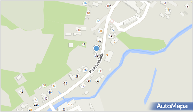 Szczebrzeszyn, Klukowskiego Zygmunta, dr., 24, mapa Szczebrzeszyn