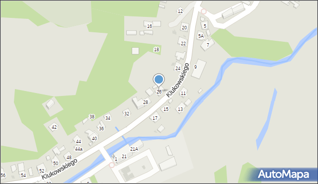 Szczebrzeszyn, Klukowskiego Zygmunta, dr., 26, mapa Szczebrzeszyn