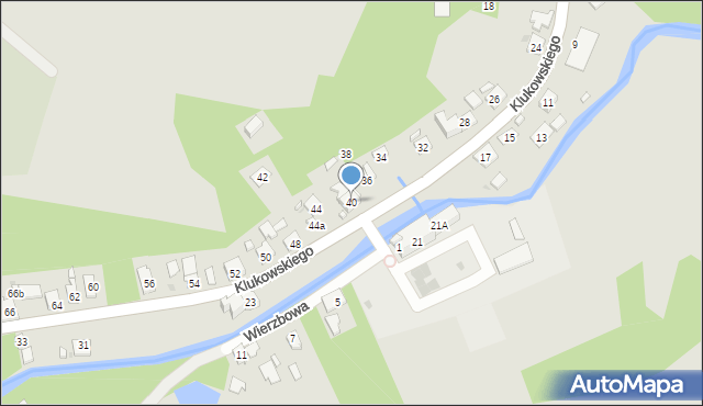 Szczebrzeszyn, Klukowskiego Zygmunta, dr., 40, mapa Szczebrzeszyn