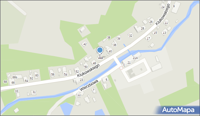 Szczebrzeszyn, Klukowskiego Zygmunta, dr., 44a, mapa Szczebrzeszyn