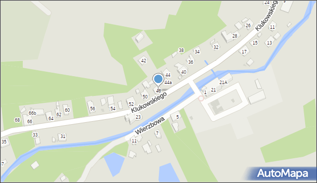 Szczebrzeszyn, Klukowskiego Zygmunta, dr., 48, mapa Szczebrzeszyn