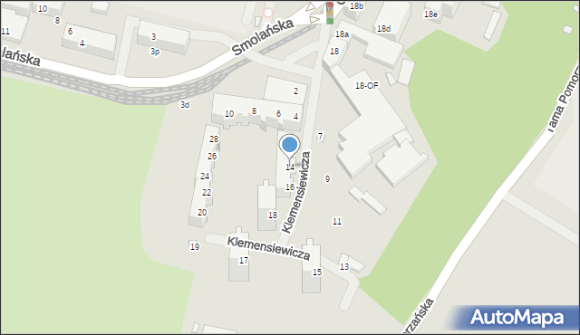 Szczecin, Klemensiewicza Zenona, 14, mapa Szczecina