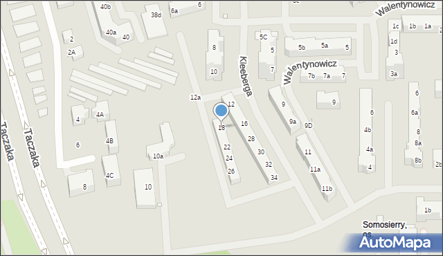 Szczecin, Kleeberga Franciszka, 18, mapa Szczecina
