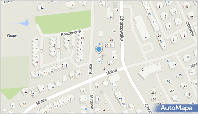 Szczecin, Kluka Jana Krzysztofa, ks., 14, mapa Szczecina