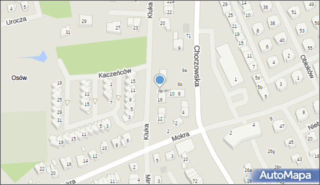 Szczecin, Kluka Jana Krzysztofa, ks., 18, mapa Szczecina