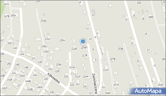 Tarnów, Klikowska, 217A, mapa Tarnów