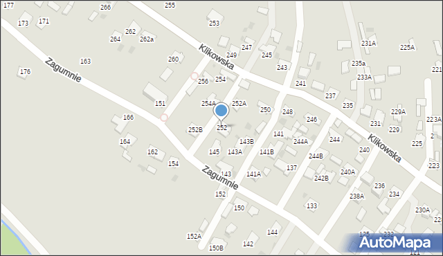 Tarnów, Klikowska, 252, mapa Tarnów