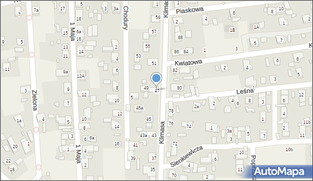 Tarnów Opolski, Klimasa, ks., 47, mapa Tarnów Opolski