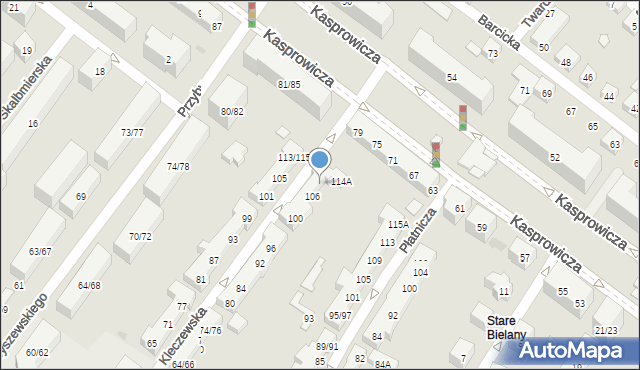 Warszawa, Kleczewska, 112, mapa Warszawy