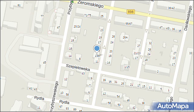 Warszawa, Kleczewska, 13A, mapa Warszawy