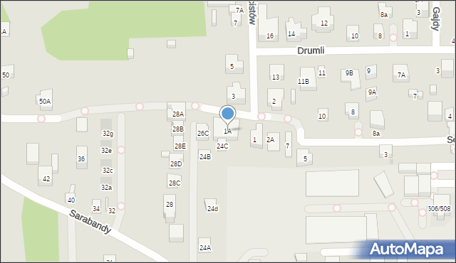 Warszawa, Klarnecistów, 1A, mapa Warszawy