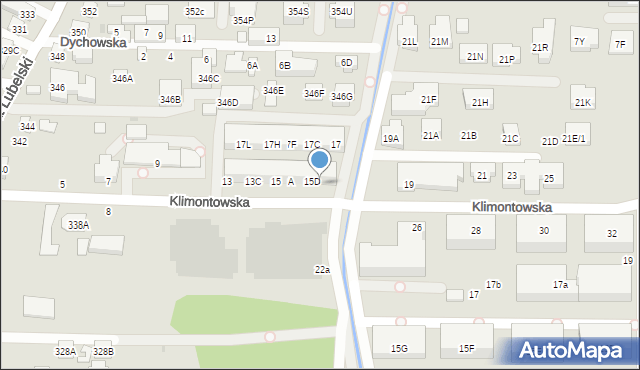 Warszawa, Klimontowska, 15E, mapa Warszawy