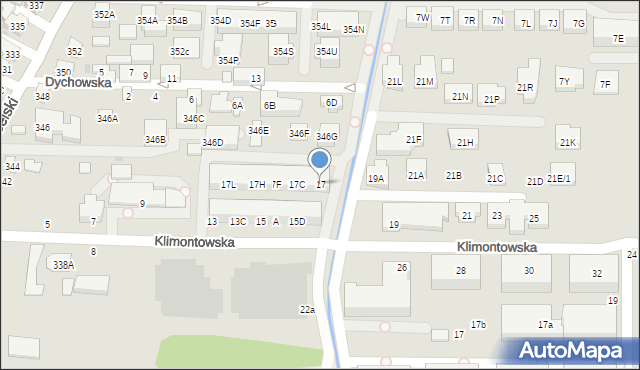 Warszawa, Klimontowska, 17, mapa Warszawy