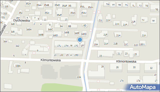 Warszawa, Klimontowska, 17A, mapa Warszawy