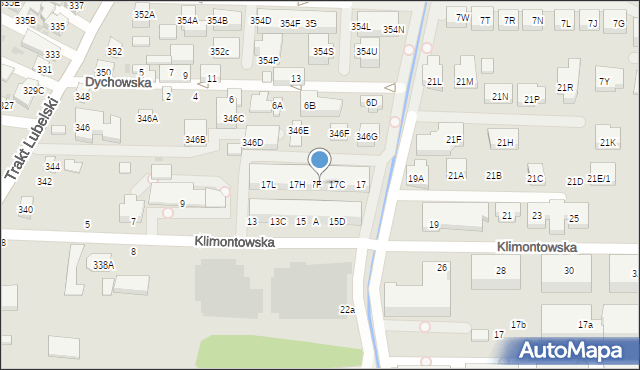 Warszawa, Klimontowska, 17E, mapa Warszawy