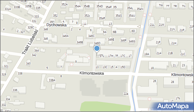 Warszawa, Klimontowska, 17N, mapa Warszawy